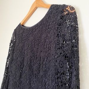 Topshop Crochet Lace Mini Skater Dress